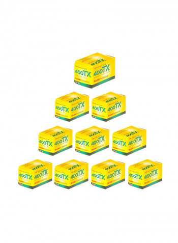 Pack Of 10 Tri-x400 135-Film 36millimeter Black/White