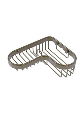 Corner Shower Basket Silver/Gold
