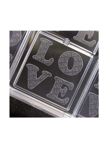 Chocolate Mould Brown 75x75x6millimeter