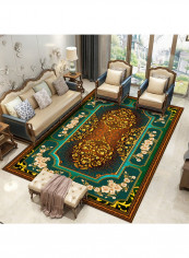 Floral European Style Bedroom Living Room Carpet Multicolour 80X180centimeter