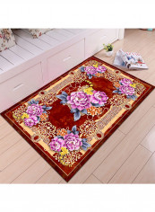 Anti-Skid Printed Floor Carpet Multicolour 80X180centimeter