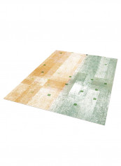 Durable Rectangular Bedroom Living Room Carpet Multicolour 80x180centimeter