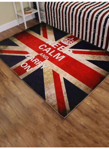 Rectangle Shaped Soft Anti-skid Mat Multicolour 80x120centimeter