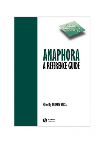 Anaphora: A Reference Guide Paperback