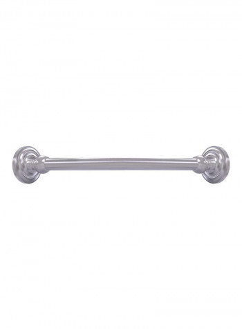 Que New Collection Curtain Shower Rod Bracket Satin Chrome 3x2.25x3inch