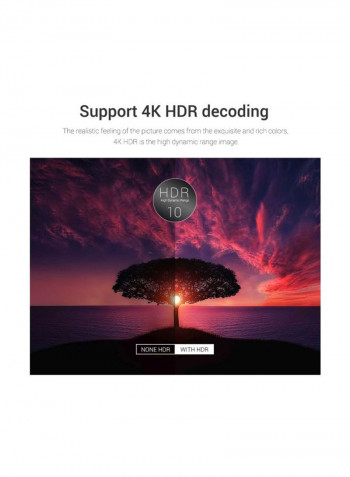 Android Smart TV Box With Remote Control X3 Black