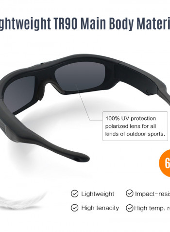 Sunshine 1080P IP55 Waterproof Smart Video Recording Sunglasses