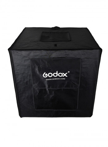 Mini Studio Photography Softbox Tent With 2 LED Light Board Set Black