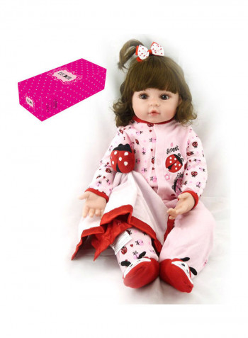 Reborn Baby Doll with Beetle Coat 55x15.5x22.5cm