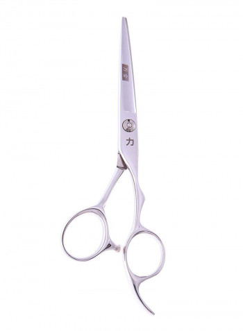 Ergonomic Shutdown Handle Cutting Scissors فضي 5.5بوصة