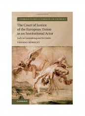 The Court Of Justice Of The European Union As An Institutional Actor: Judicial Lawmaking And Its Limits Hardcover