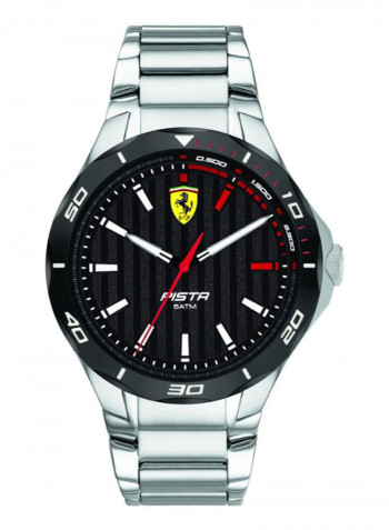 Men's Pista Water Resistance Stainless Steel Analog Watch 830750