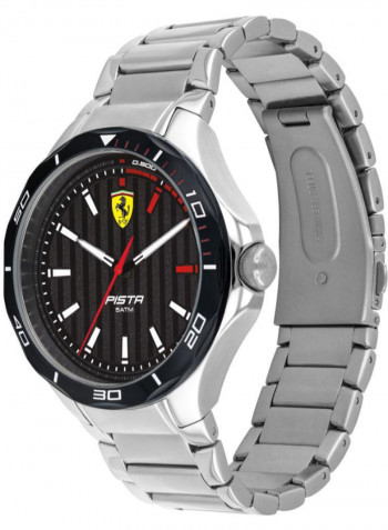 Men's Pista Water Resistance Stainless Steel Analog Watch 830750