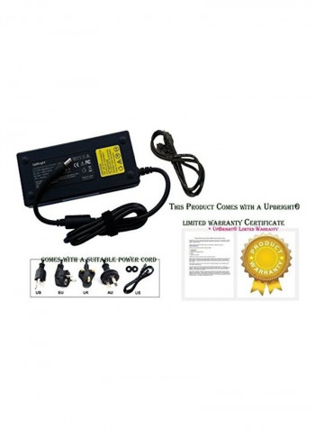 Replacement AC/DC Adapter Black