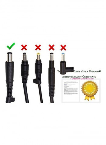 180W 19.5V 9.23A 19V 9.5A AC Adapter Black