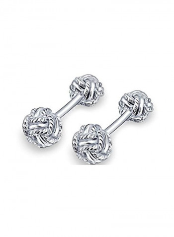 2-Piece 925 Sterling Silver Cufflink Set