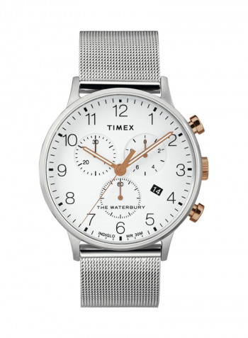Men's Waterbury Classic Chrono Mesh Analog Wrist Watch TW2T36700