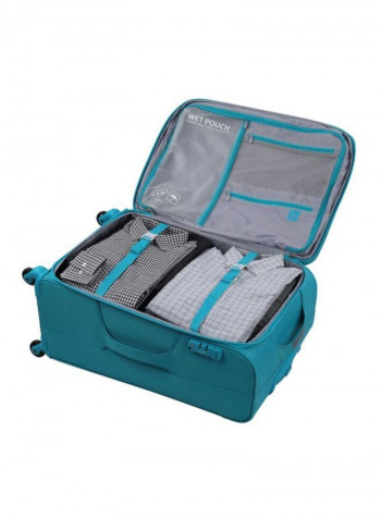 Reverb 4 Wheels Softside Luggage Trolley Teal