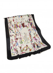 Printed Warm Blanket White