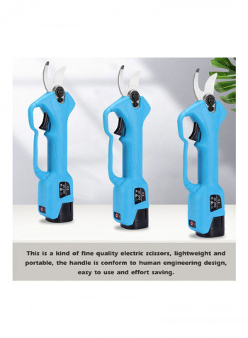 Cordless Electric Pruning Shear Blue/Black