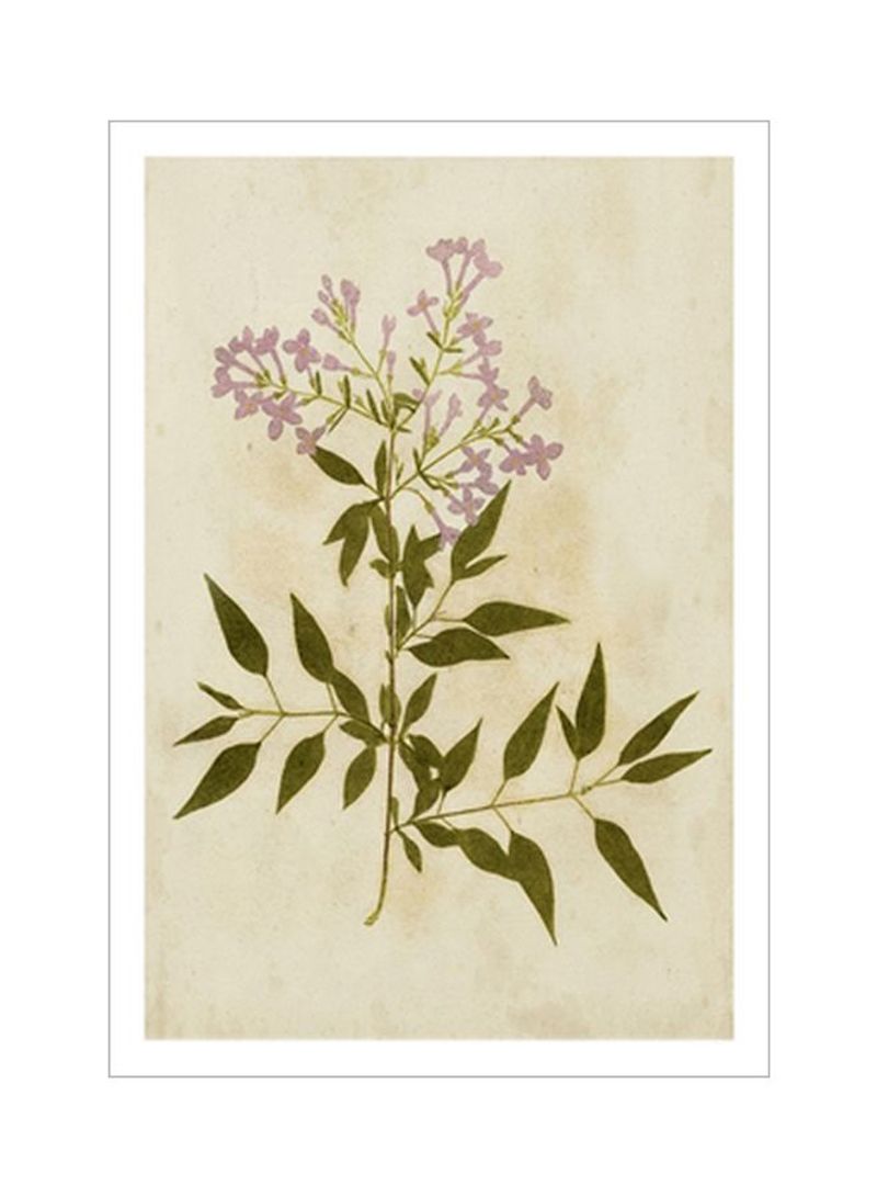 Botanical Impression V Wall Poster Green/Pink 80x90x3.5centimeter