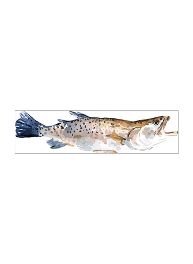 Freckled Trout II Wall Poster Brown/Grey/White 90x75x3.5centimeter