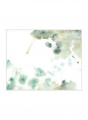 Marble Seafoam II Poster White/Green 85x80x3.5centimeter