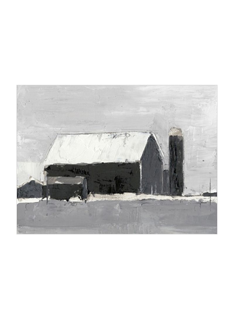 Dynamic Barn I Wall Poster Grey/White 90x80x3.5centimeter