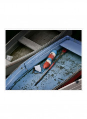 Wooden Rowboats XIII Wall Poster Blue/Grey/Red 90x70x3.5centimeter