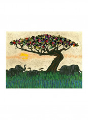 Planes Of Africa I Poster Green/Brown/Grey 90x80x3.5centimeter