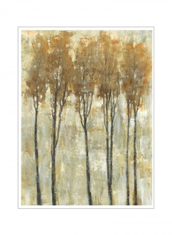 Standing Tall In Autumn I Poster Beige/Grey 80x90x3.5centimeter