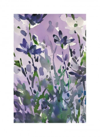 Garden Moment I Wall Poster Purple/Green 80x90x3.5centimeter