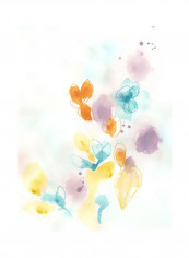 Jubilee II Wall Poster Yellow/Blue/Purple 80x90x3.5centimeter