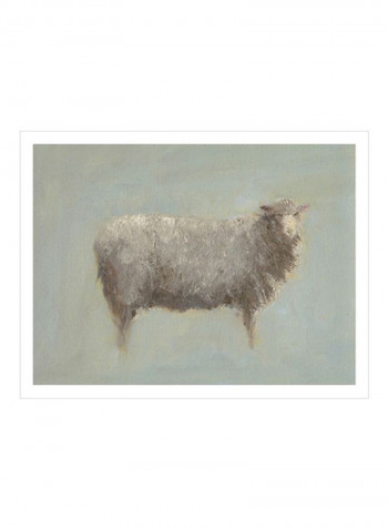 Sheep Strut III Wall Poster Beige 90x80x3.5centimeter