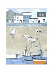 Sailors Rest II Wall Poster Blue/Grey/White 80x90x3.5centimeter