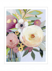 Georgia Bouquet II Wall Poster Pink/Blue/Green 80x90 3.5centimeter