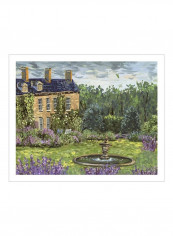 Lavender Lane II Wall Poster Green/Purple/Brown 85x80x3.5centimeter