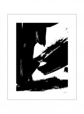 Dynamic Expression I Wall Poster Black/White 80x90x3.5centimeter