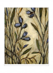 Lavender Goodbyes Wall Poster Beige/Green/Blue 90x80x3.5centimeter