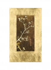 Gold Leaf Branches I Posters Gold/Brown/Green 80x95x3.5centimeter
