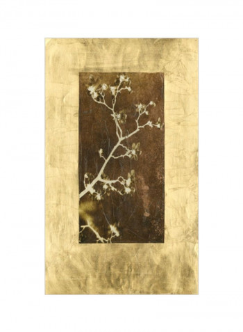 Gold Leaf Branches I Posters Gold/Brown/Green 80x95x3.5centimeter