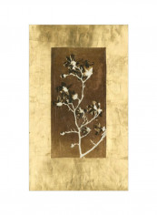 Gold Leaf Branches II Posters Gold/Brown/Green 80x95x3.5centimeter