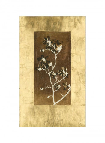 Gold Leaf Branches II Posters Gold/Brown/Green 80x95x3.5centimeter