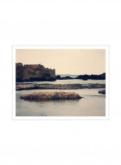 Mediterranean II Poster Brown/Blue/White 90x80x3.5centimeter