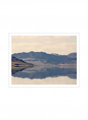 Reflection II Poster Blue/White 90x80x3.5centimeter