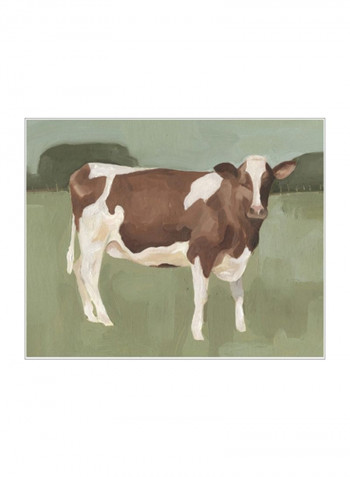 Bovine Field II Poster Brown/Green/White 85x80x3.5centimeter