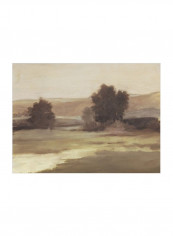 Muted Landscape II Wall Poster Brown/Beige 90x80x3.5centimeter