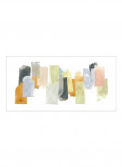 Touchstone I Wall Poster Green/Orange/Grey 90x75x3.5centimeter