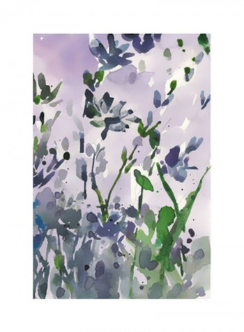 Garden Moment II Wall Poster Purple/Green 80x90x3.5centimeter