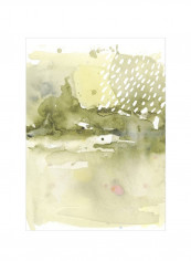 Juniper Haze II Wall Poster Beige/Green/White 80x90x3.5centimeter